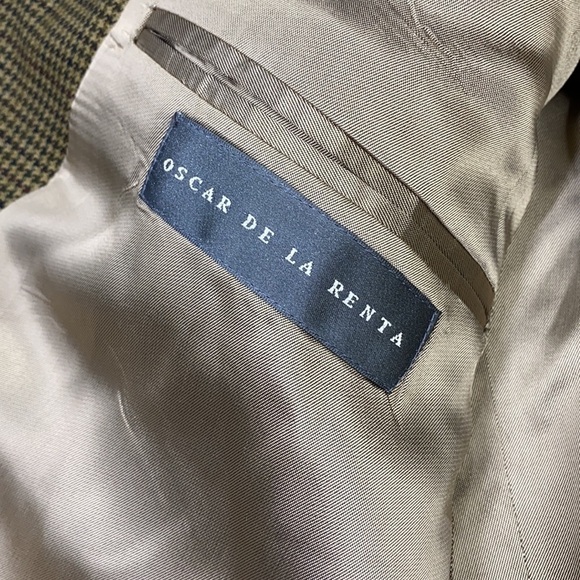 Oscar De La Renta 100% Wool Blazer Sportscoat 44L - Picture 8 of 13
